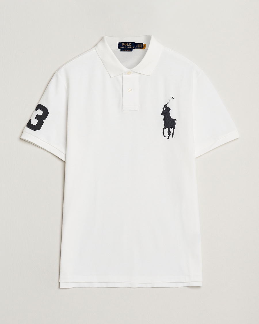 Polo Ralph Lauren Custom Fit Big Pony Polo White – Bianco