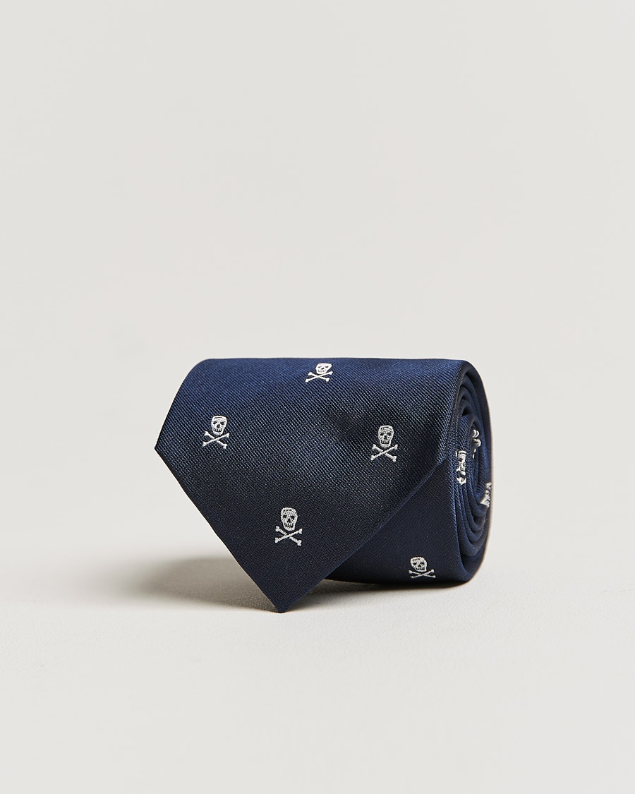 Ralph Lauren Purple Label Ralph Lauren Purple LabelSkull & Crossbone Silk TieNavy – Blu