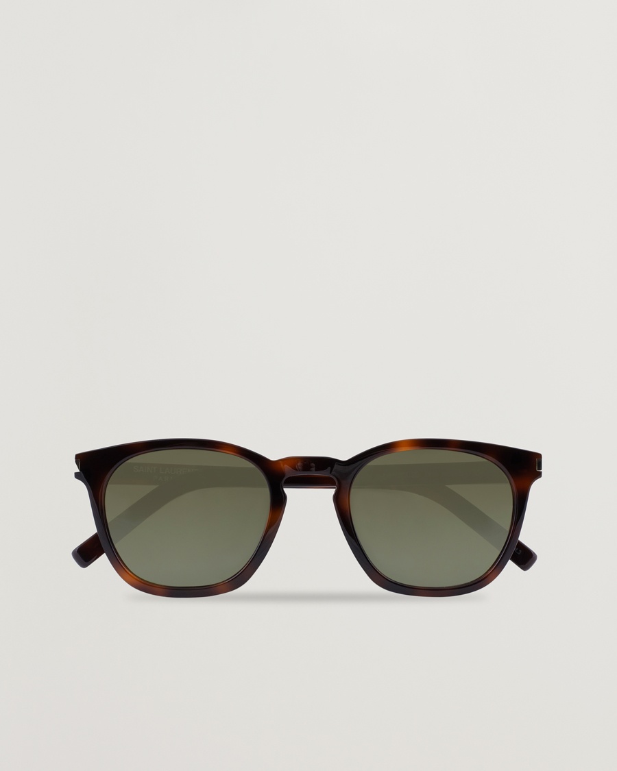 Saint Laurent SL 28 Sunglasses Havana/Green – Marrone