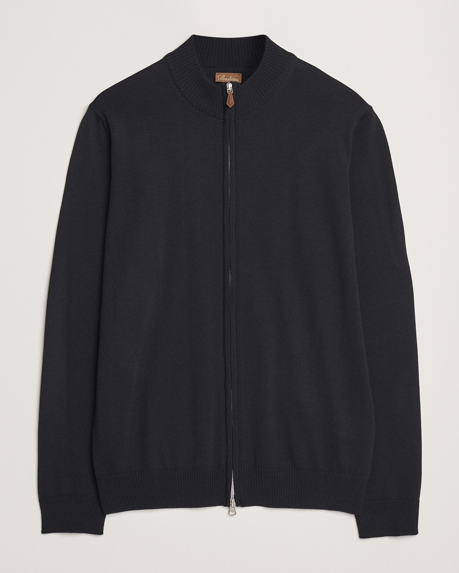 Stenströms Merino Full Zip Black – Nero