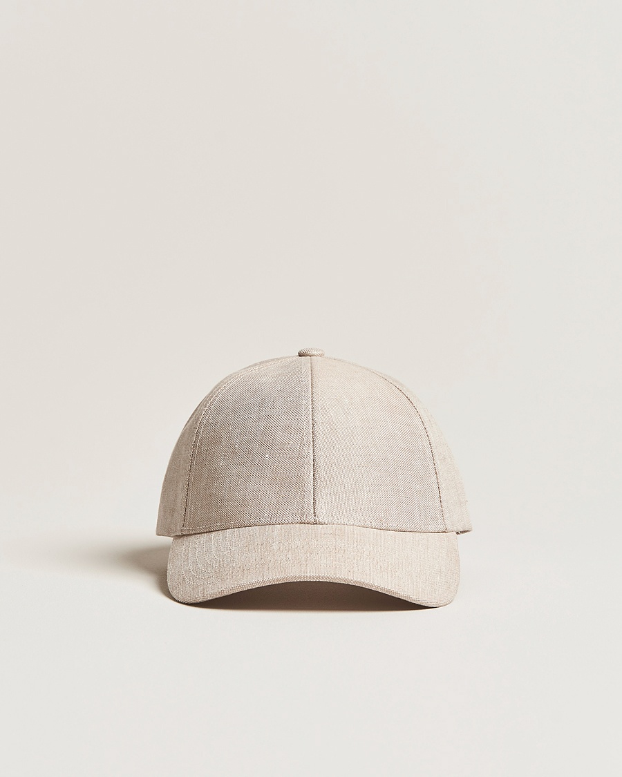 Varsity Headwear Linen Baseball Cap Hampton Beige – Beige