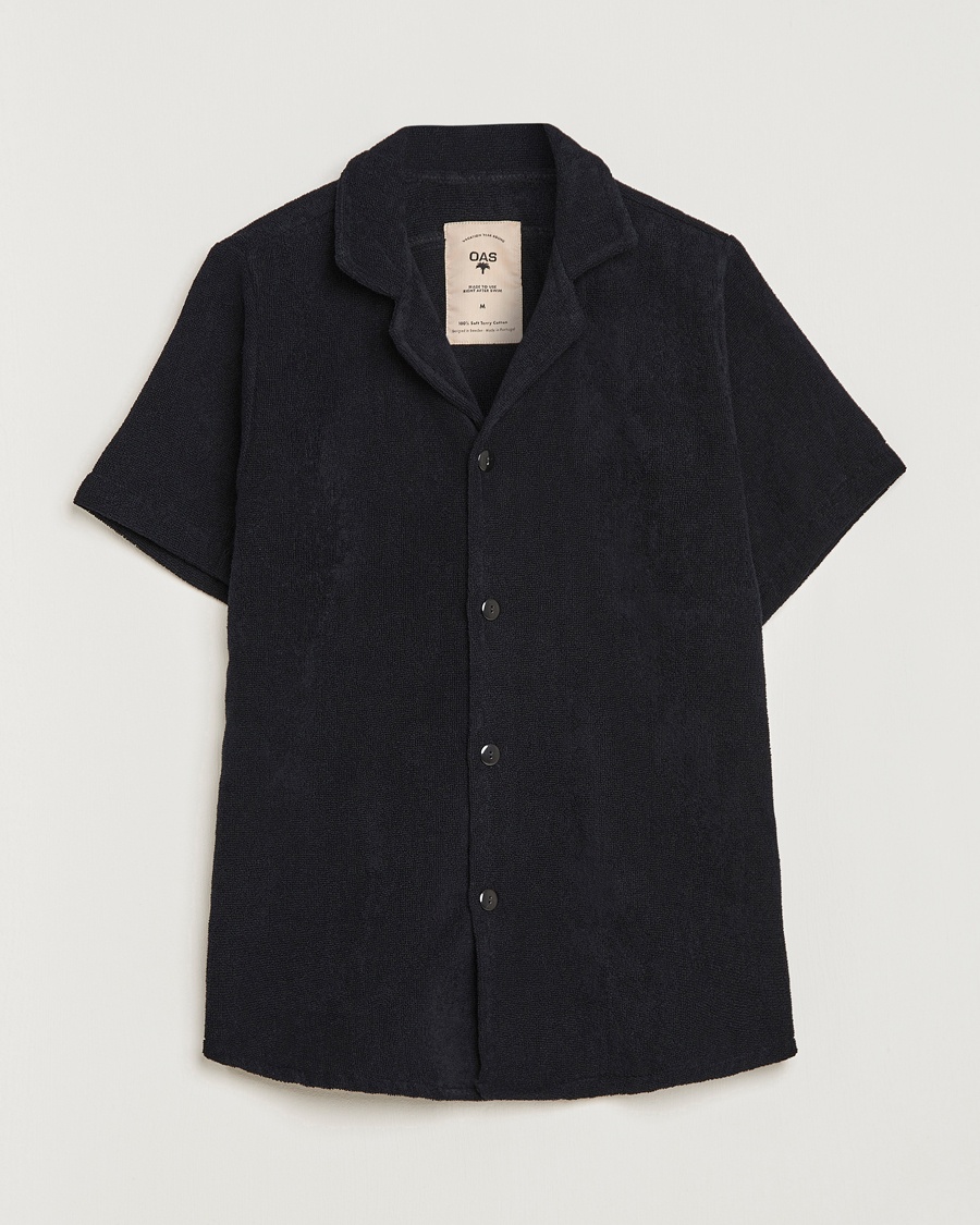 OAS Terry Cuba Short Sleeve Shirt Black – Nero