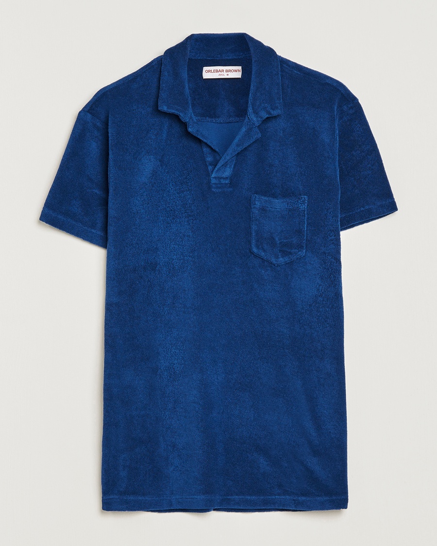 Orlebar Brown Terry Polo Blue Wash – Blu