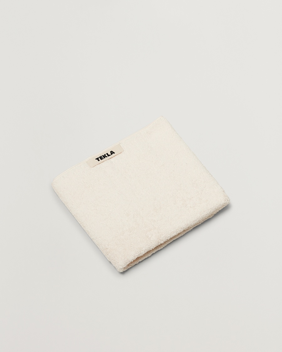 Tekla Organic Terry Hand Towel Ivory – Bianco