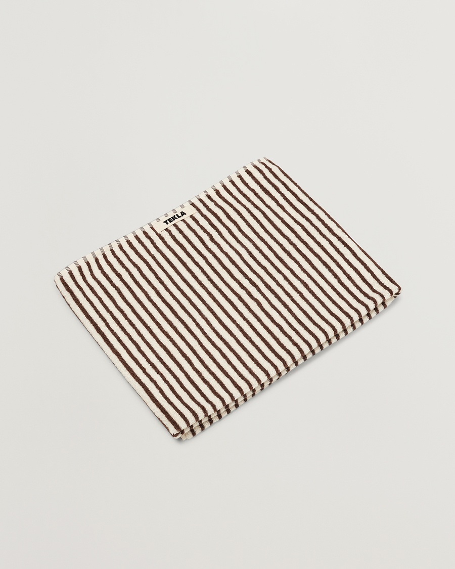 Tekla TeklaOrganic Terry Bath TowelKodiak Stripes – Multicolore