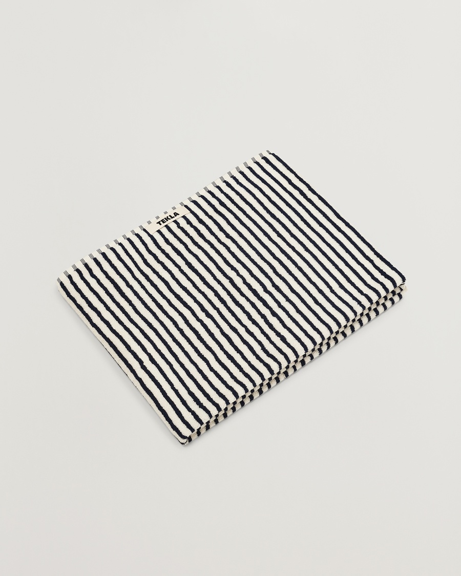 Tekla TeklaOrganic Terry Bath TowelSailor Stripes – Multicolore