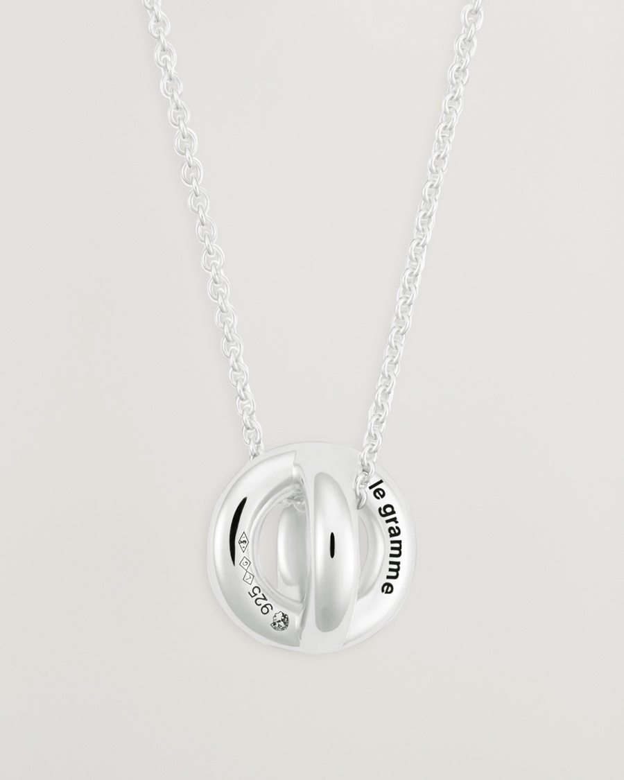 LE GRAMME Entrelacs Pendant Necklace Sterling Silver 3g – Argento