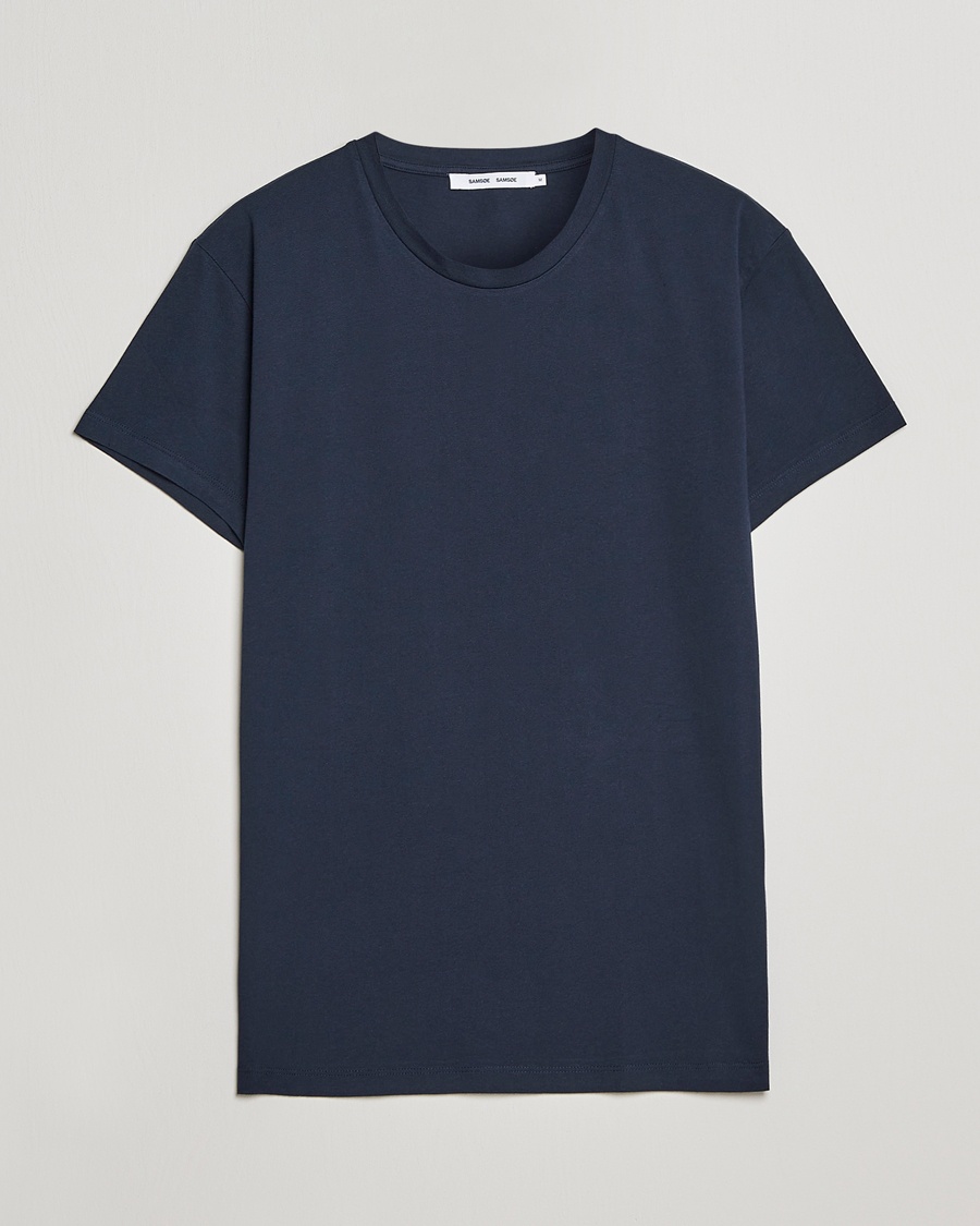 Samsøe Samsøe Kronos Crew Neck Tee Total Eclipse – Blu