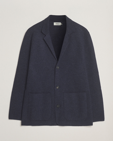 Altea Soft Wool Knitted Blazer Navy – Blu