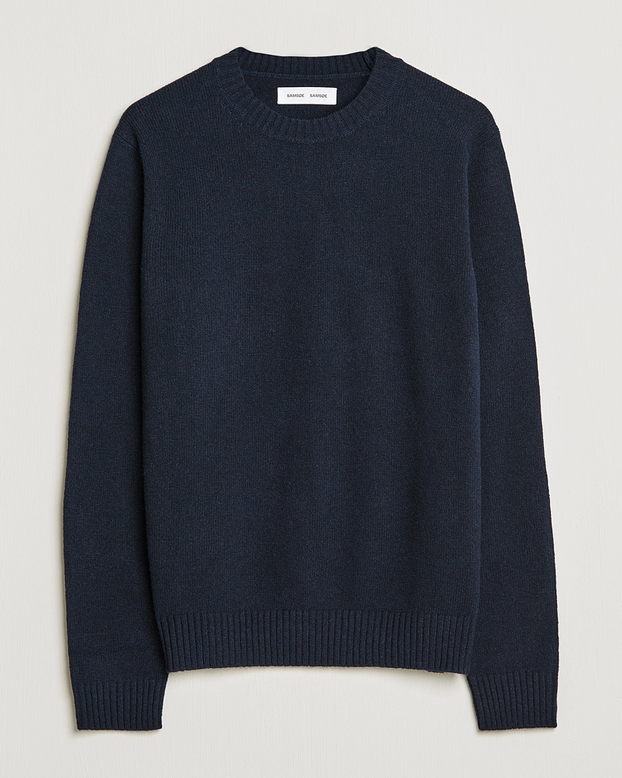 Samsøe Samsøe Sylli Wool Crew Neck Salute Navy – Blu