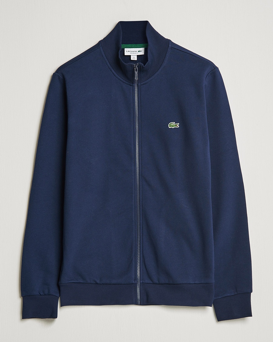 Lacoste Full Zip Sweater Navy – Blu