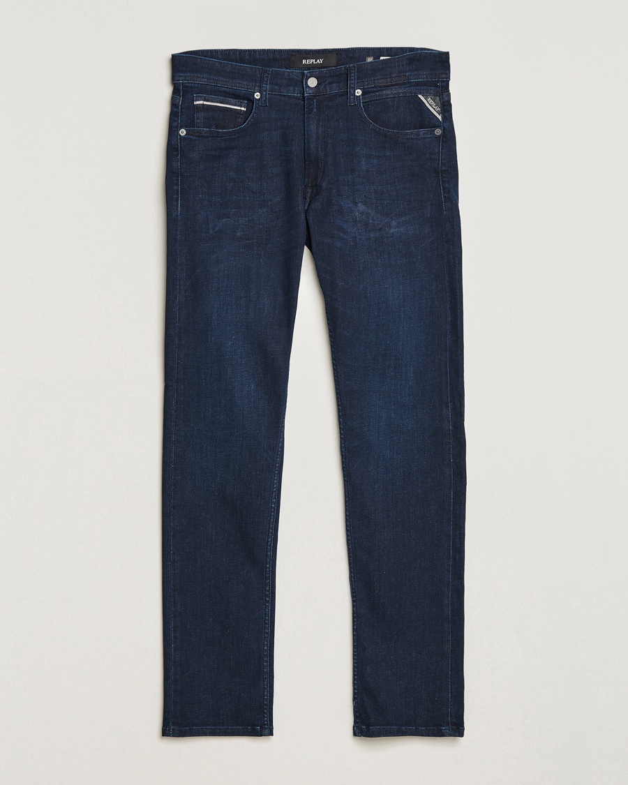 Replay Grover Powerstretch Jeans Dark Blue – Blu