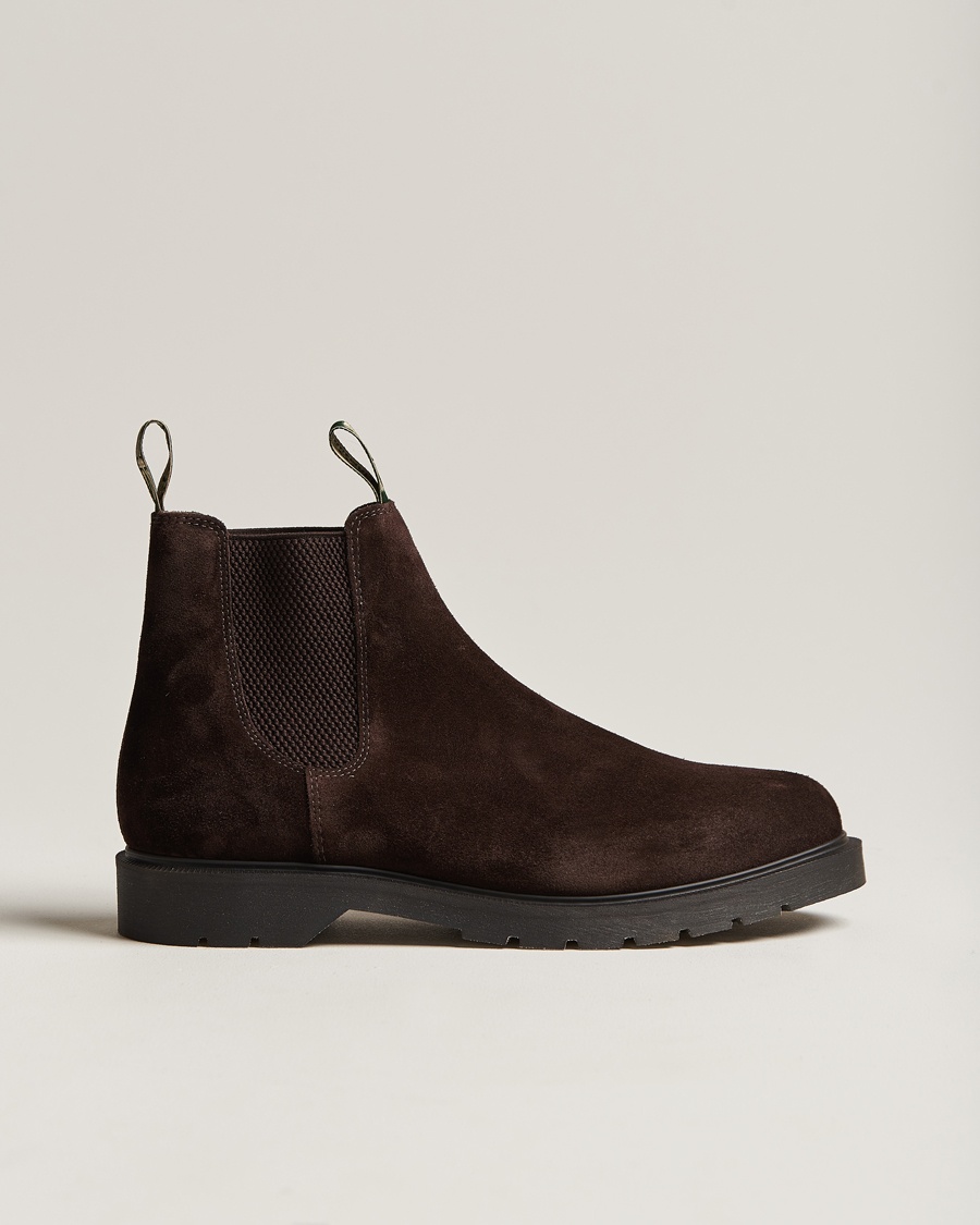Loake Shoemakers Mccauley Heat Sealed Chelsea Brown Suede – Marrone