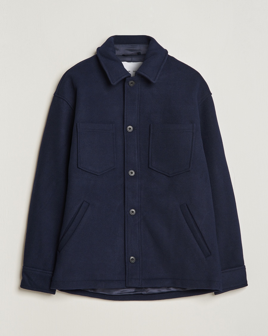 Samsøe Samsøe Pally Padded Shirt Jacket Salute Navy – Blu