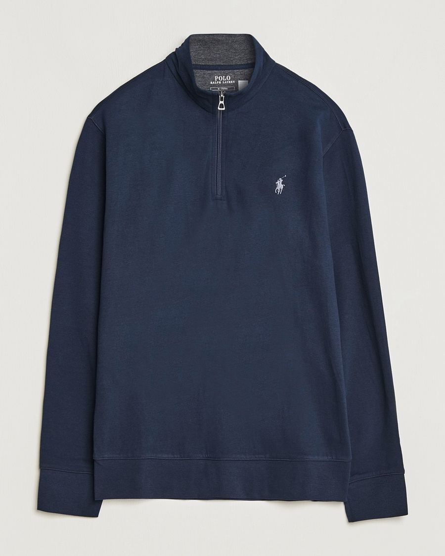 Polo Ralph Lauren Double Knit Half-Zip Sweater Aviator Navy – Blu
