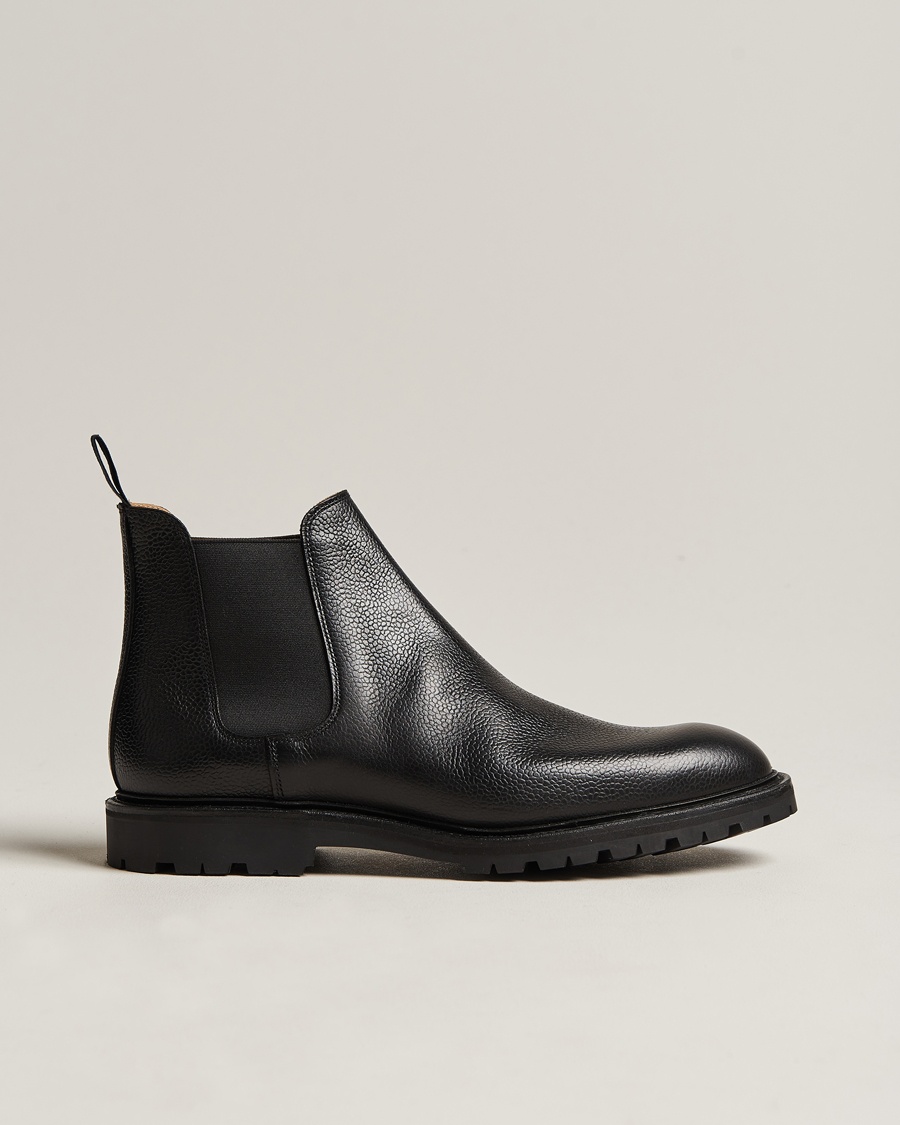 Crockett & Jones Chelsea 11 Black Calf Grained – Nero