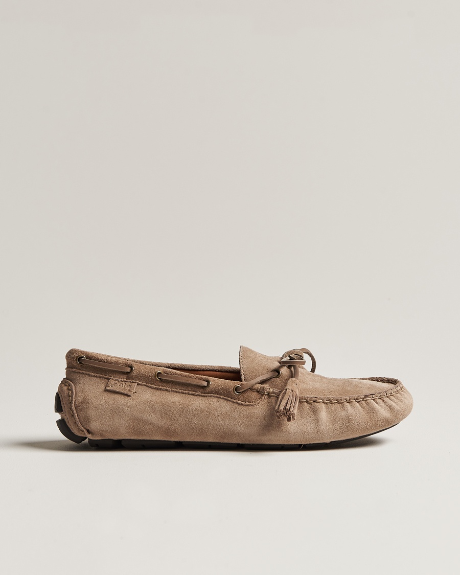 Polo Ralph Lauren Anders Suede Car Shoe Dirty Buck – Beige