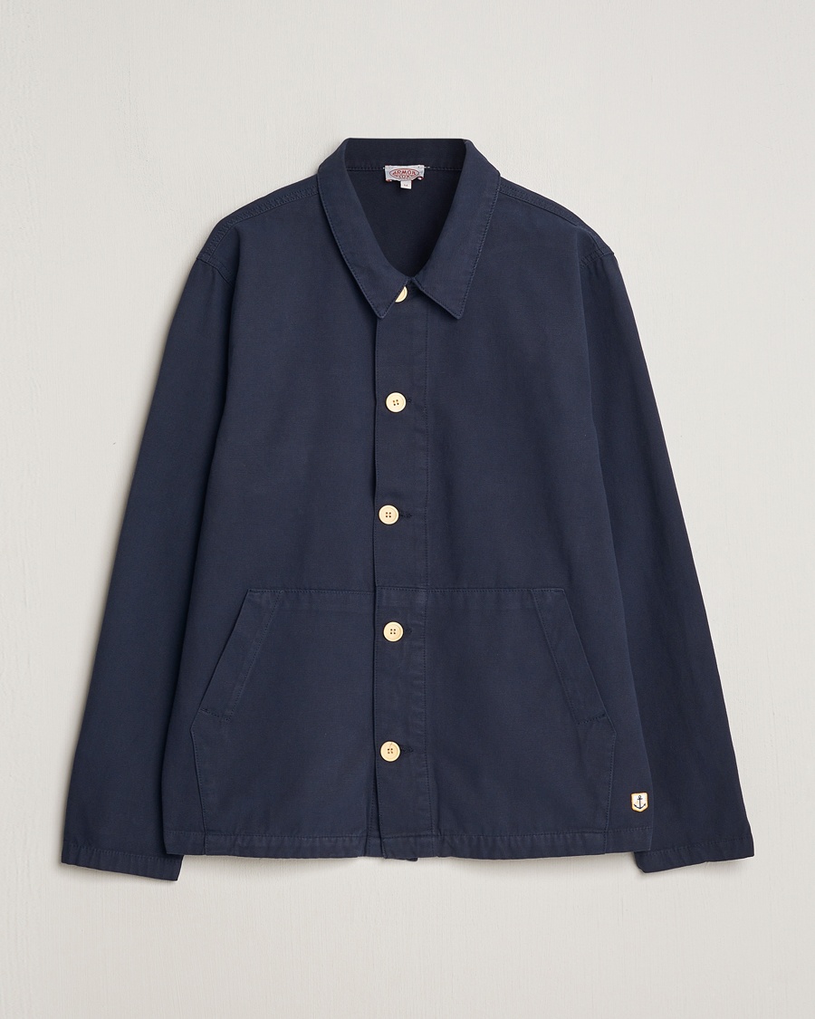 Armor-lux Veste Pecheur Heritage Overshirt Deep Marine – Blu