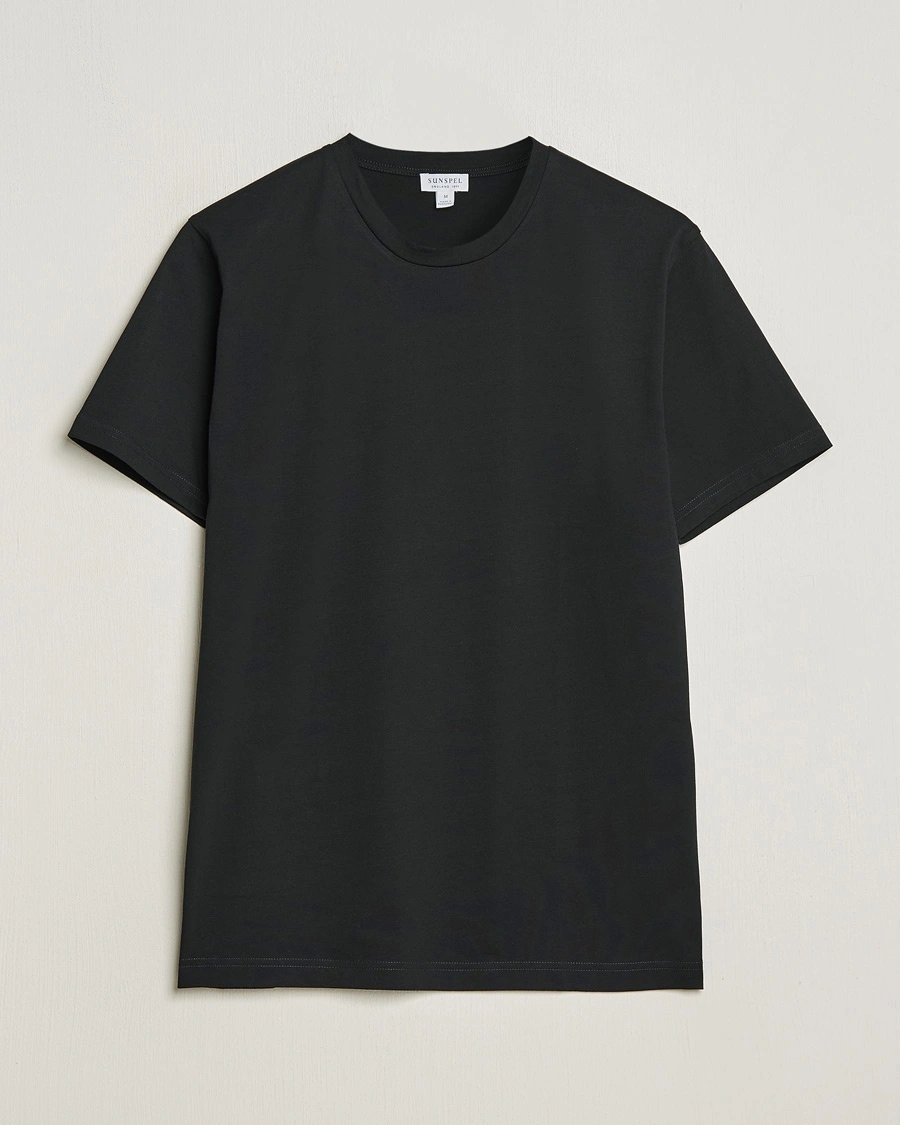 Sunspel Riviera Midweight T-Shirt Black – Nero