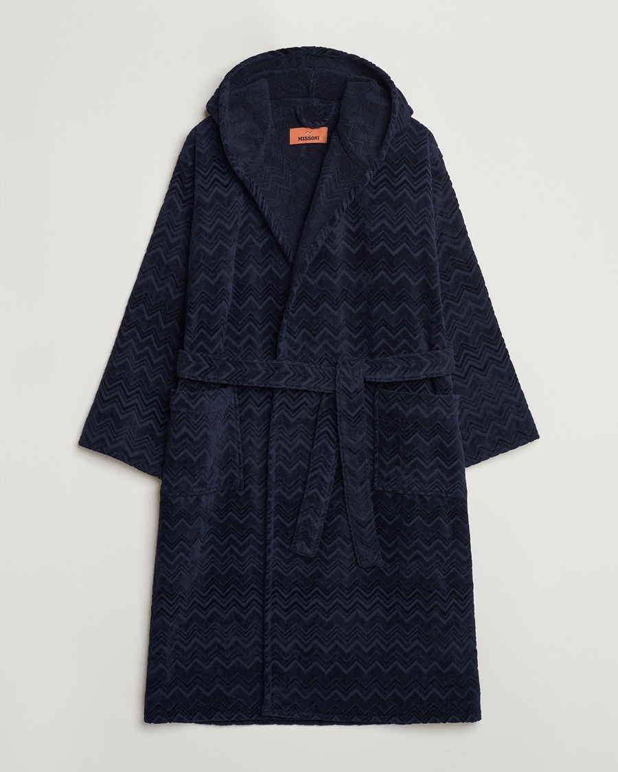 Missoni Home Chalk Bath Robe Navy – Blu