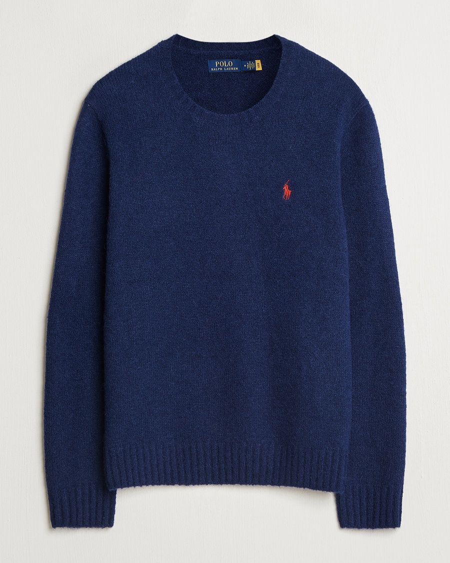 Polo Ralph Lauren Alpaca Crew Neck Sweater Bright Navy – Blu
