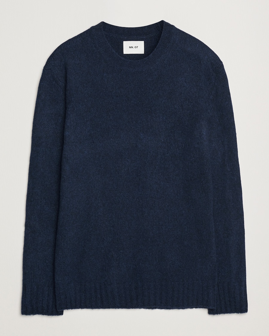 NN07 Lee Wool Knitted Sweater Navy Blue – Blu