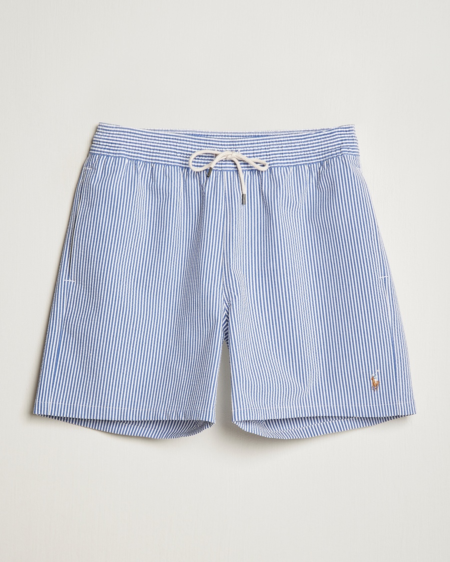 Polo Ralph Lauren Traveler Mid Trunk Seersucker Cruise Royal – Blu