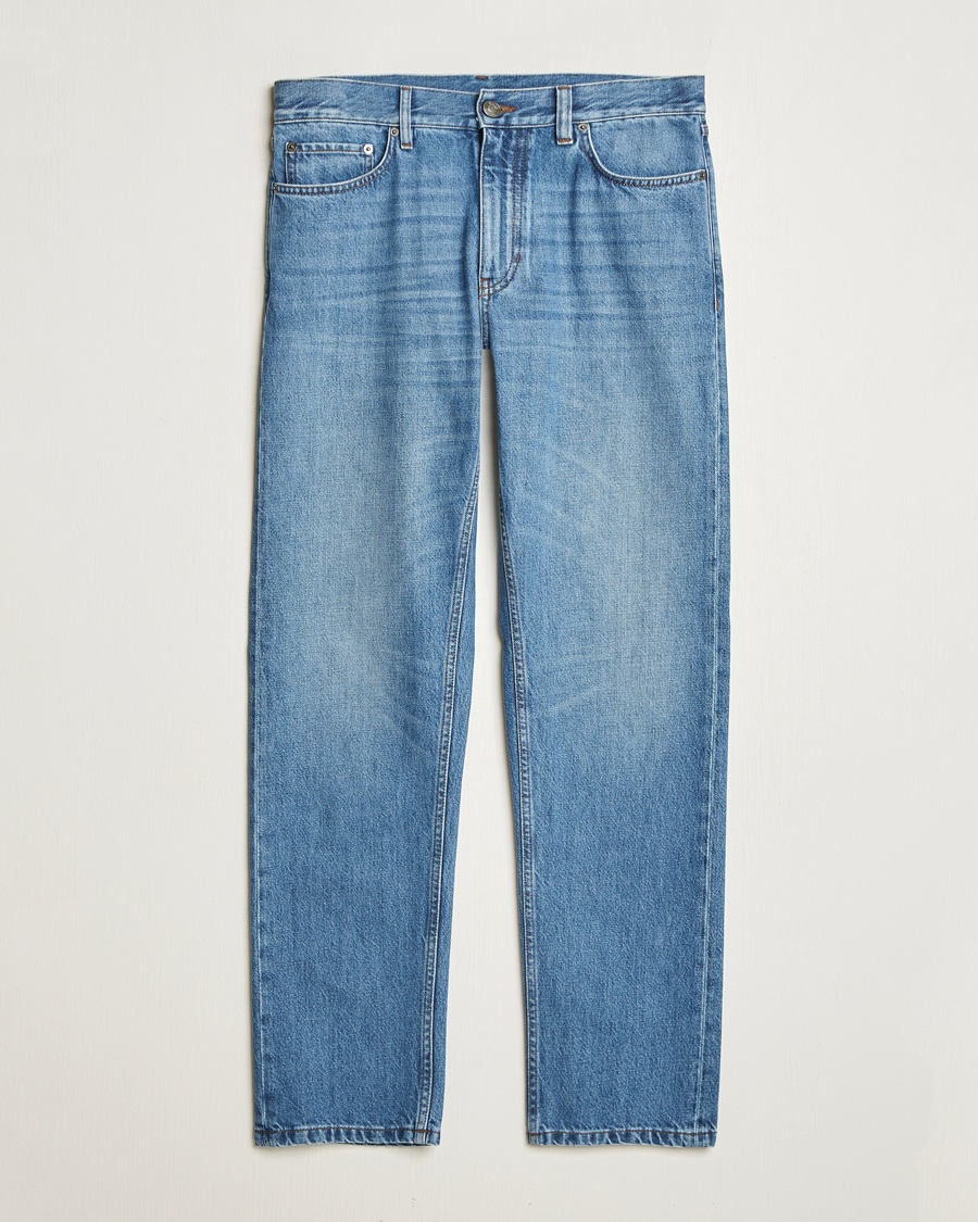 Zegna 5-Pocket Denim Jeans Medium Blue Wash – Blu