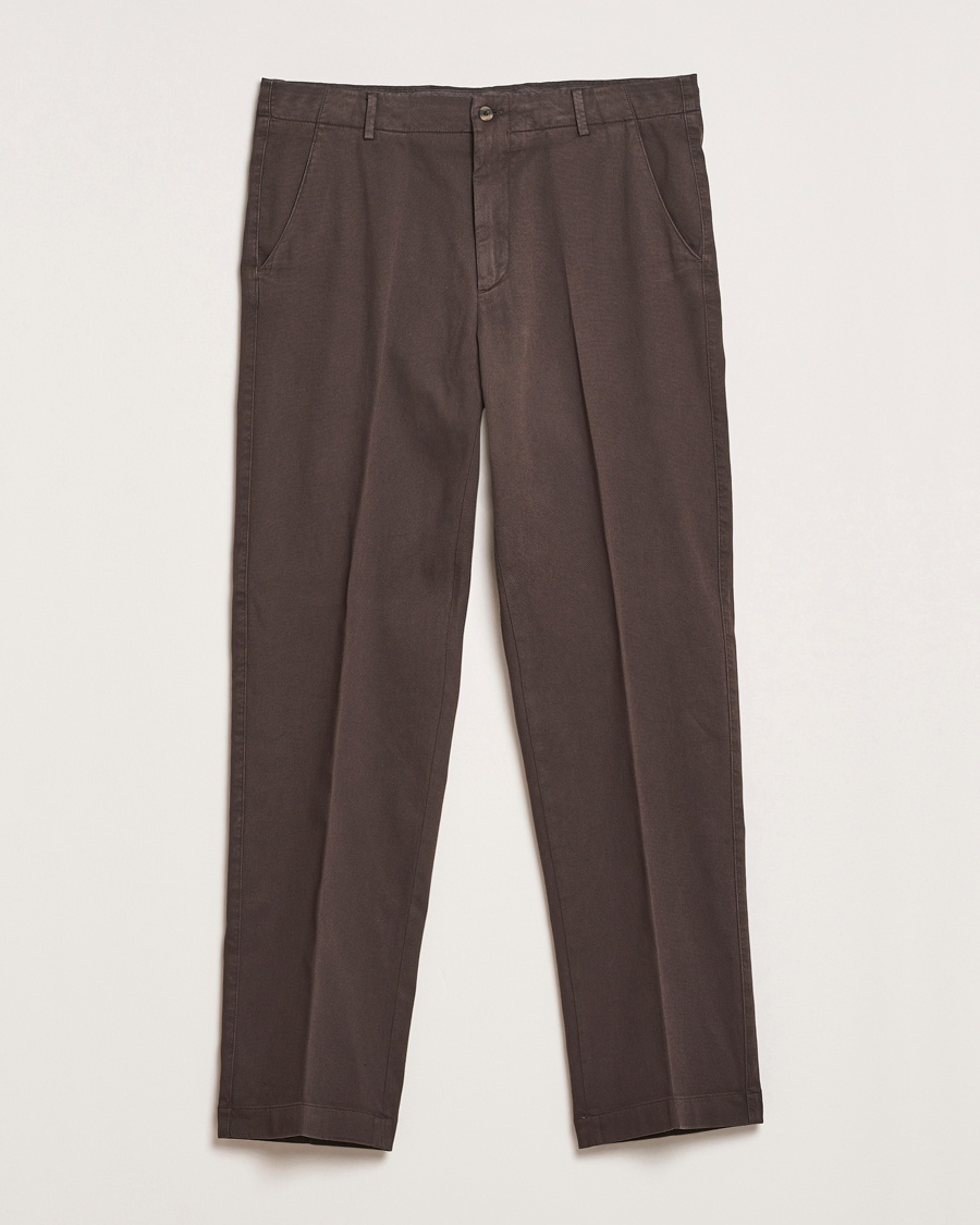 Boglioli Regular Fit Cotton Chinos Brown – Marrone