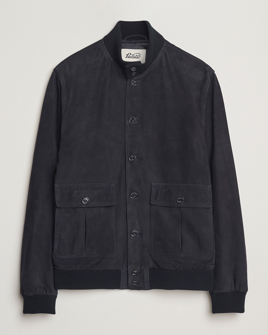 Valstar Valstarino Suede Jacket Navy – Blu