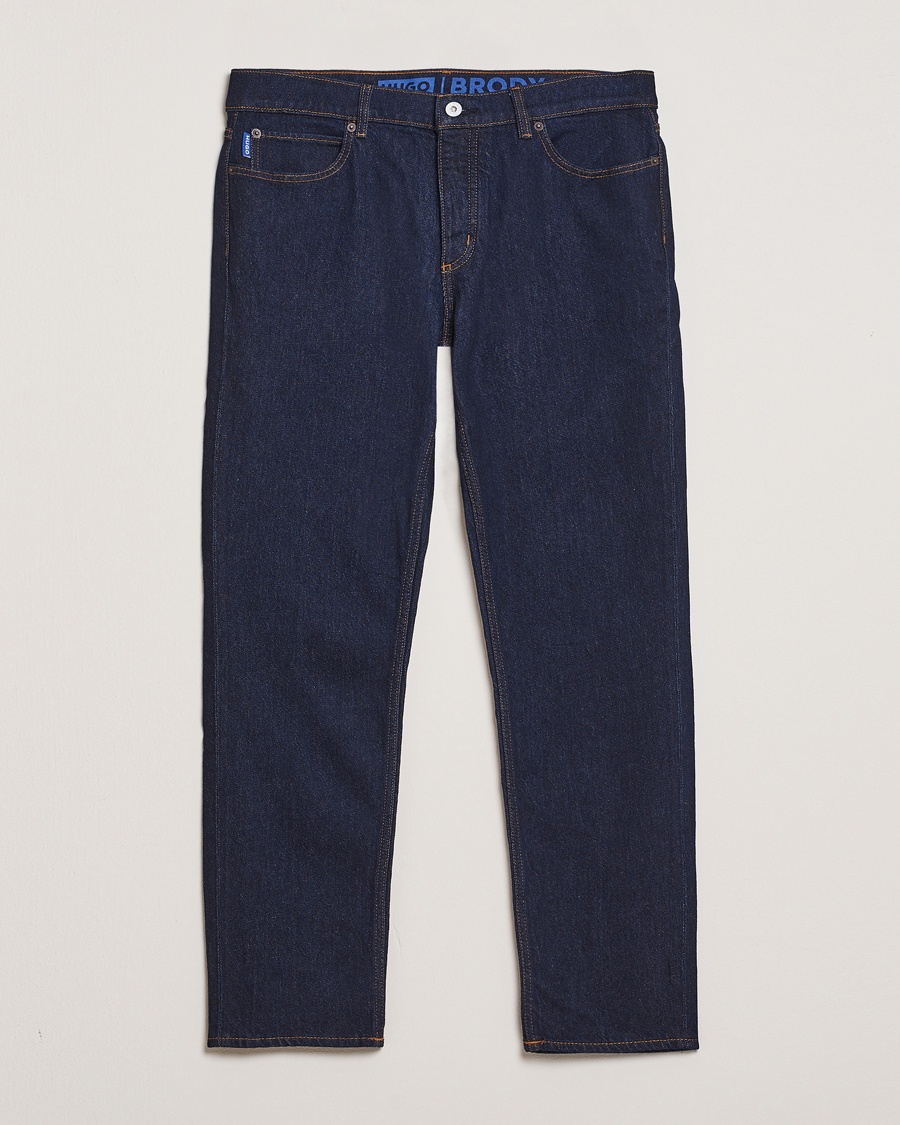 HUGO Brody Tapered Fit Jeans Dark Blue – Blu