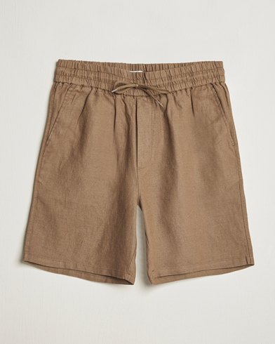 LES DEUX Otto Linen Shorts Cub – Marrone