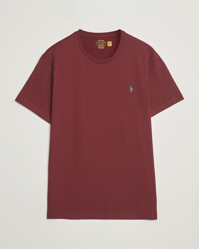 Polo Ralph Lauren Custom Slim Fit Crew Neck T-Shirt Red Wine – Rosso