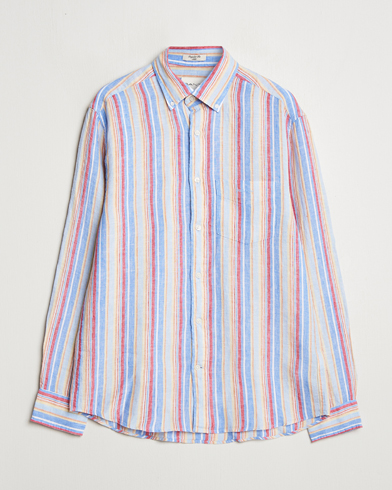 GANT Regular Fit Linen Striped Shirt Multi – Multicolore