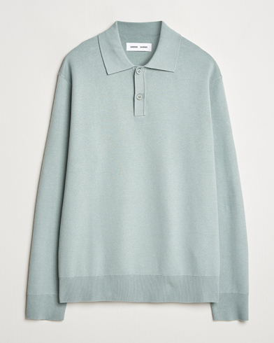 Samsøe Samsøe Nino Knitted Polo Abyss Green – Verde
