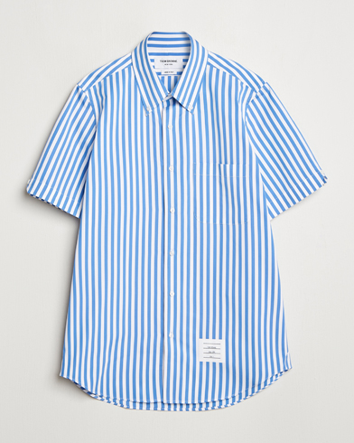 Thom Browne Short Sleeve Button Down Shirt Medium Blue – Blu