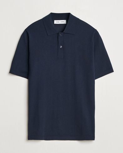 Samsøe Samsøe Sarown Knitted Polo Salute Navy – Blu