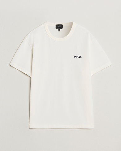 A.P.C. Boxy Fit Petit VPC T-Shirt White/Dark Navy – Bianco
