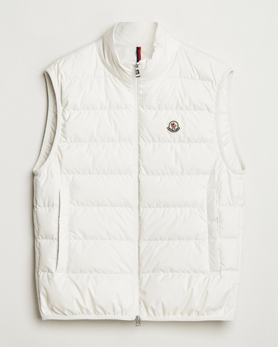 Moncler Contrin Down Vest Off White – Bianco