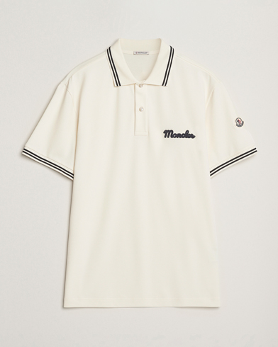 Moncler Vintage Logo Polo Off White – Bianco