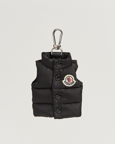 Moncler Down Vest Key Ring Black – Nero