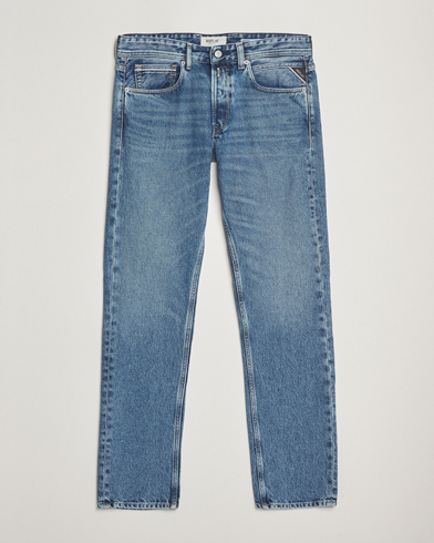 Replay Grover Straight Fit Rigid Jeans Light Blue – Blu