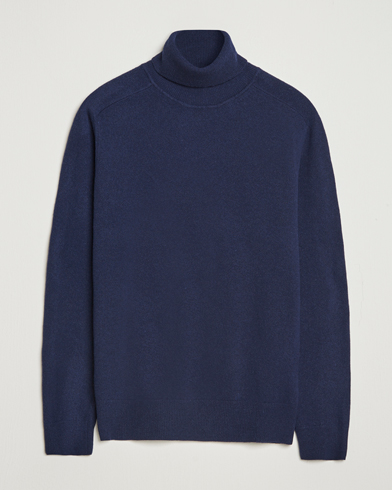 Altea Wool/Cashmere Rollneck Navy – Blu