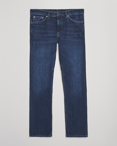 GANT Regular Fit Jeans Dark Blue Worn In – Blu