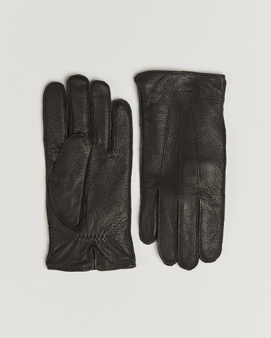 GANT Cashmere Lined Leather Glove Black – Nero