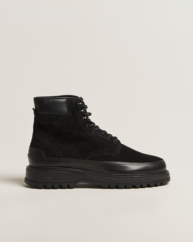 GANT Clafton Felt Lined Suede Boot Black – Nero