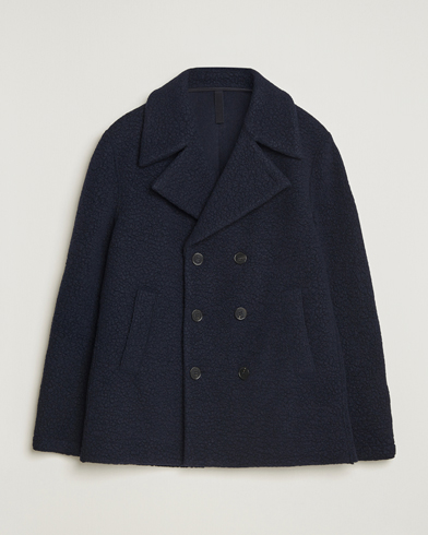 Harris Wharf London Boucle Peacoat Navy – Blu