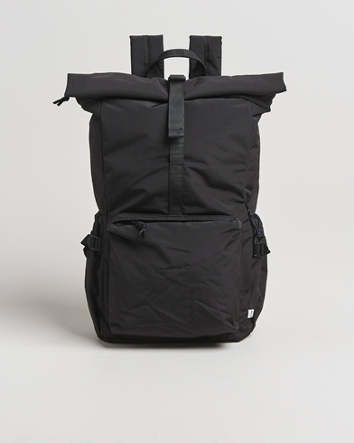 NN07 Nylon Ripstop Rolltop Backpack Black – Nero