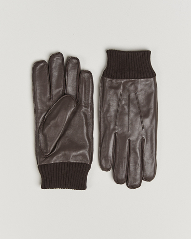 Samsøe Samsøe Hackney Leather Glove Dark Brown – Marrone