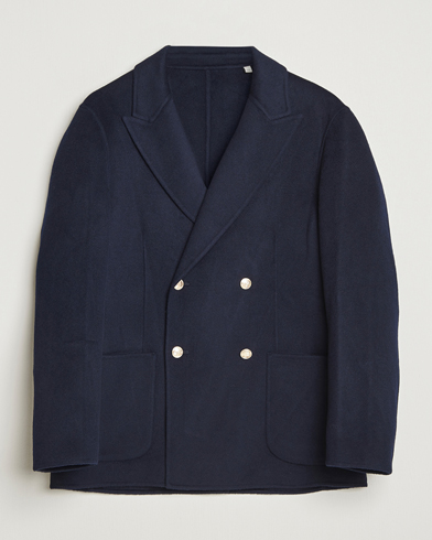 GANT Wool Double Breasted Club Blazer Evening Blue – Blu